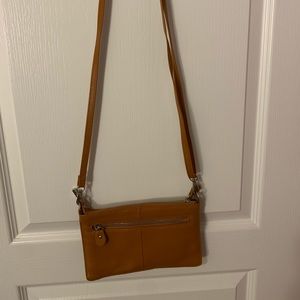 Crossbody small brown purse